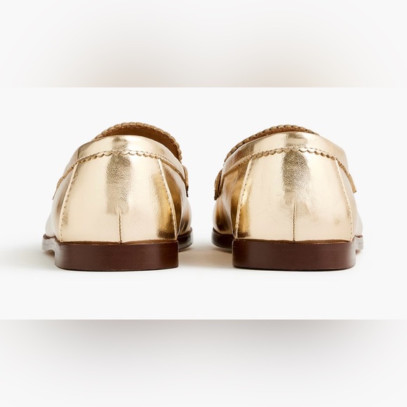 J.Crew Girls' gold heart loafers - Picture 4 of 11